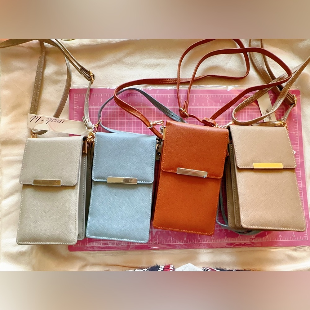 4 color choices Mali + lili genuine leather shoulder bag 4*7*3 inches NWT